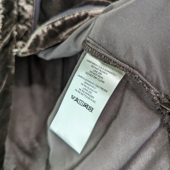 Free People Top Womens XS Brown Crushed Velvet Button Up We The Free Marianne - Picture 12 of 15